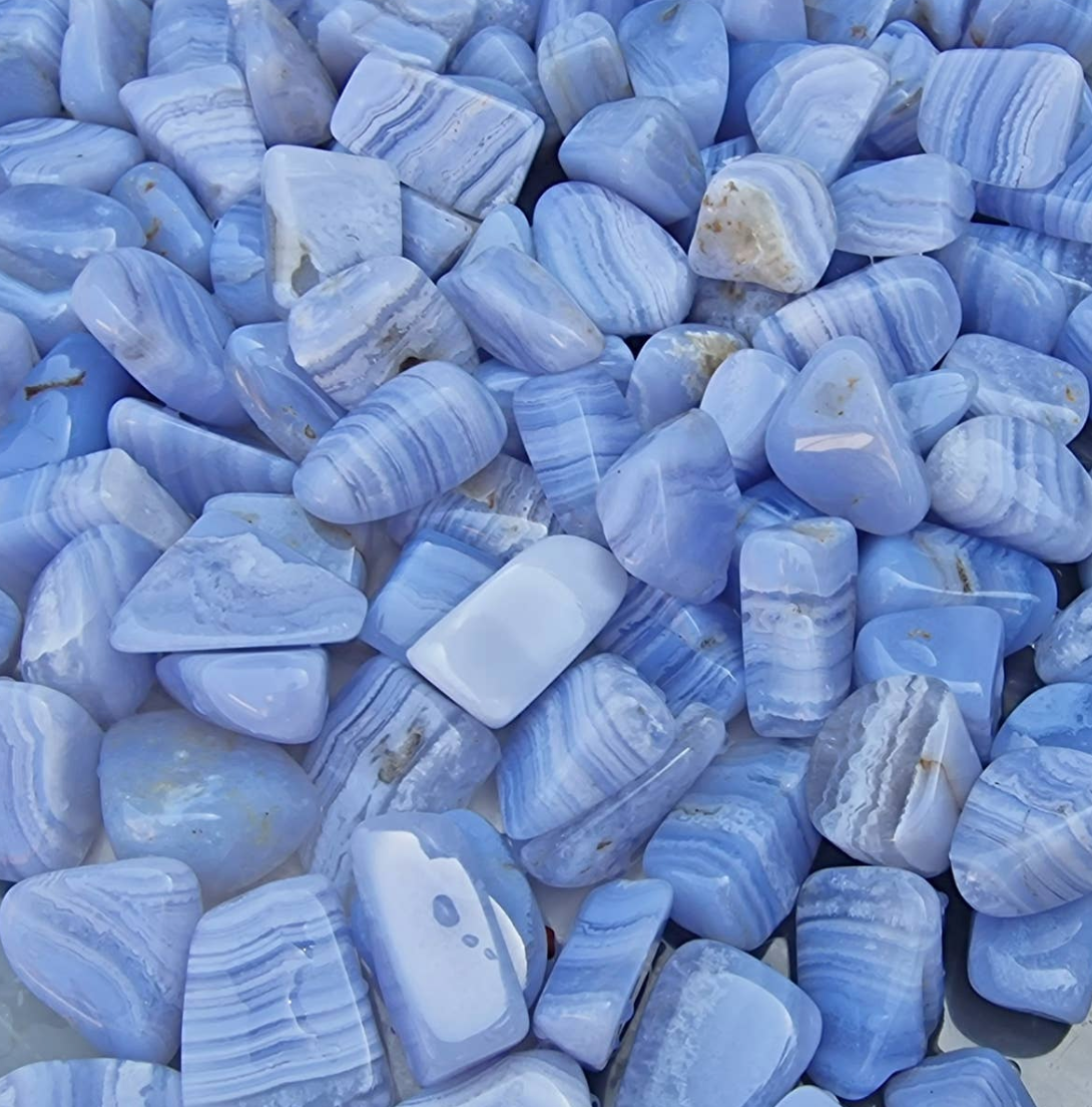Blue Lace Agate Tumble Stone