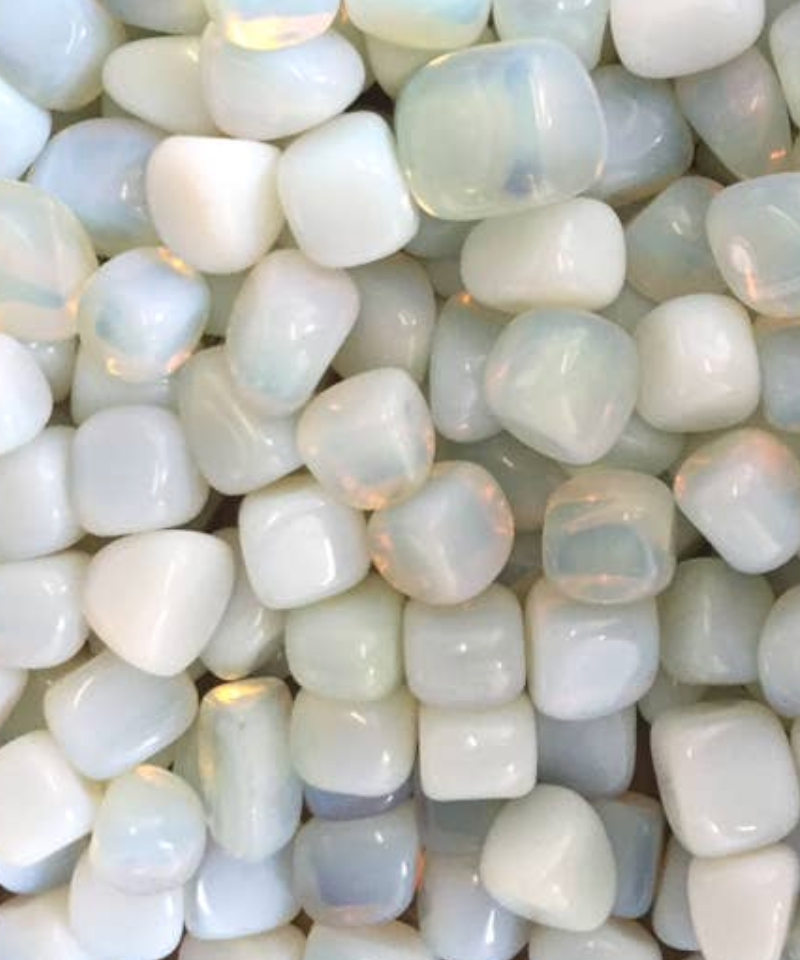 Opalite Glass Tumble Stone