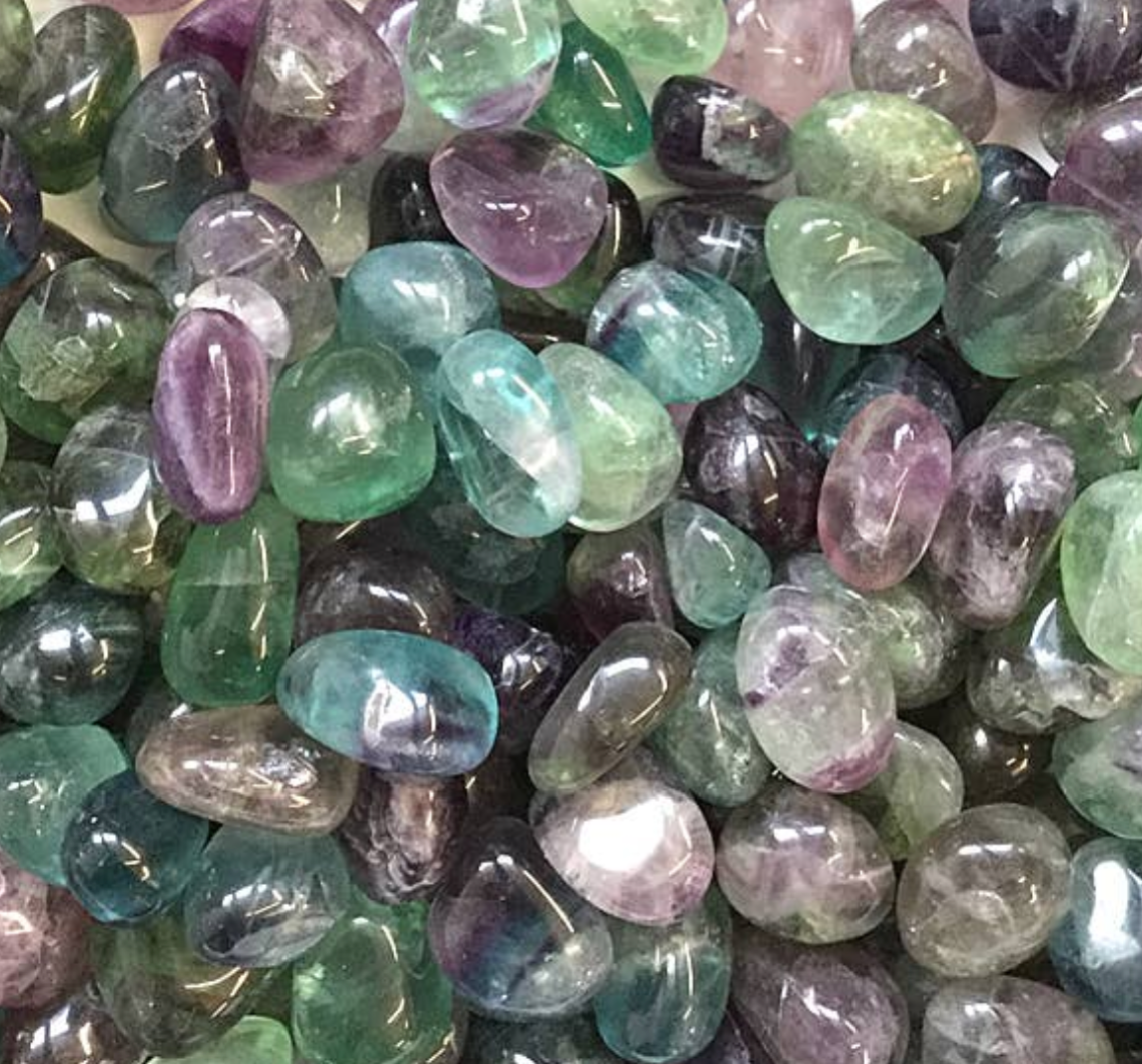 Fluorite Rainbow Tumble Stone